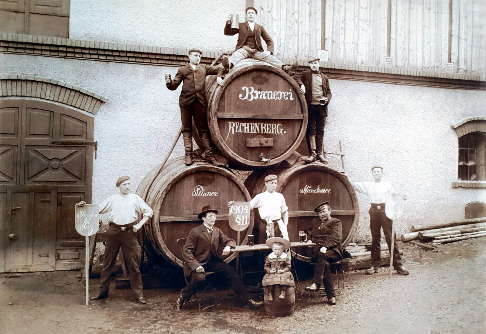 historische Aufnahme Brauerei Rechenberg